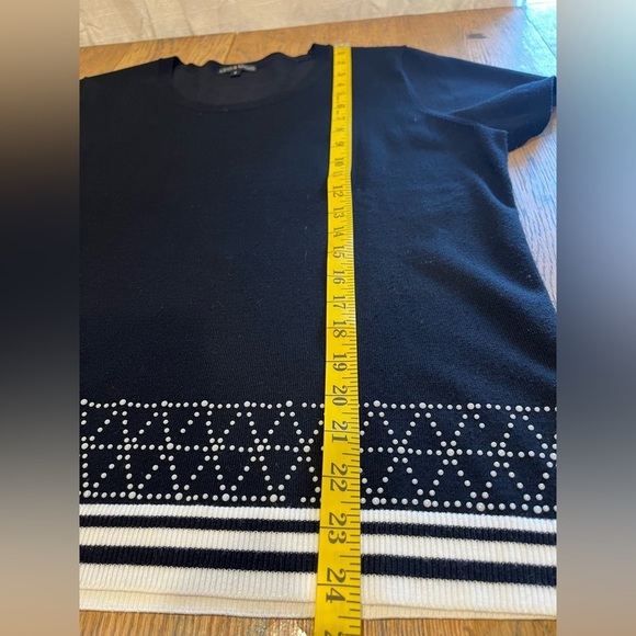 📍 Léo & Ugo short sleeve sweater with small pearl details size 6  16/18 - Picture 4 of 7